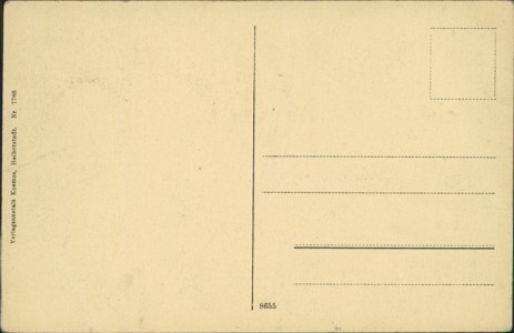 Adressseite der Ansichtskarte Clausthal i. H., Roemer-Denkmal