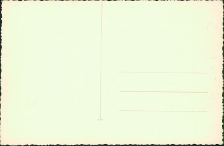 Adressseite der Ansichtskarte Kochel, Alpengasthof Schmied von Kochel. Saal