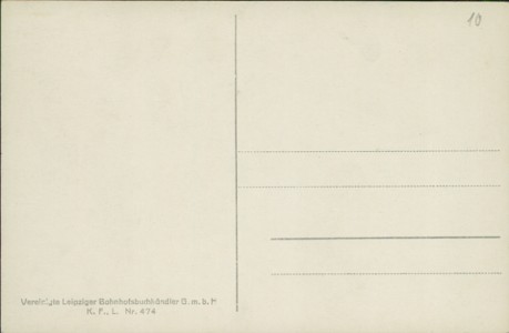 Adressseite der Ansichtskarte Leipzig, Grassi-Museum