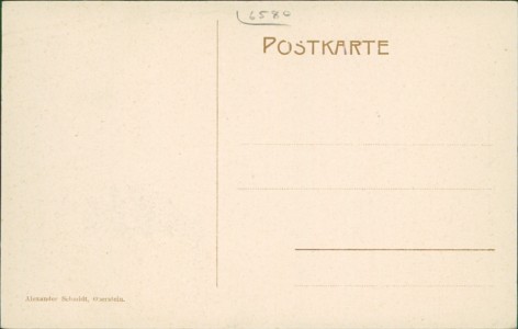 Adressseite der Ansichtskarte Oberstein, Allgemeine Elsässiche Bankgesellschaft