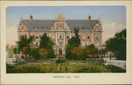 Alte Ansichtskarte Zwickau i. Sa., Post