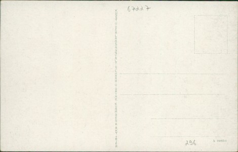 Adressseite der Ansichtskarte Frankenthal, Pfalz, Bahnhof