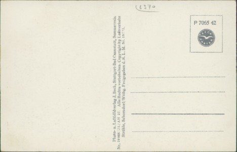Adressseite der Ansichtskarte Oberursel i. Taunus v. Flugzeug aus, 