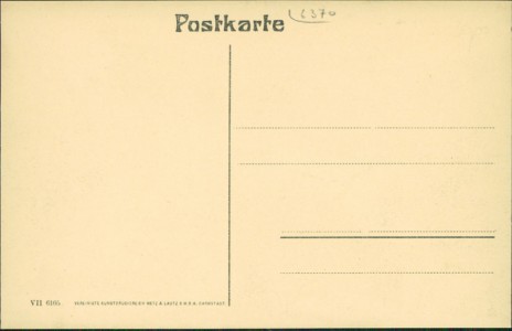 Adressseite der Ansichtskarte Oberursel i. Taunus, Gesamtansicht