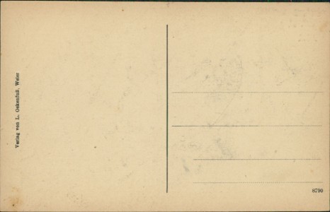 Adressseite der Ansichtskarte Gruß aus Griesheim, Wirtschaft zum Griesheimer Hof von Nickolaus Dietrich