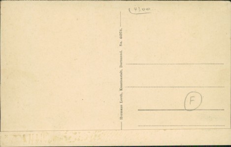 Adressseite der Ansichtskarte Essen-Ruhr, Schacht Gustav