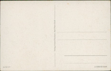 Adressseite der Ansichtskarte Ostseebad Zinnowitz, Strand