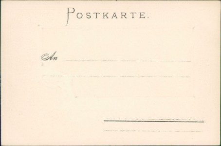 Adressseite der Ansichtskarte Halle a/S., Markt u. Rathaus