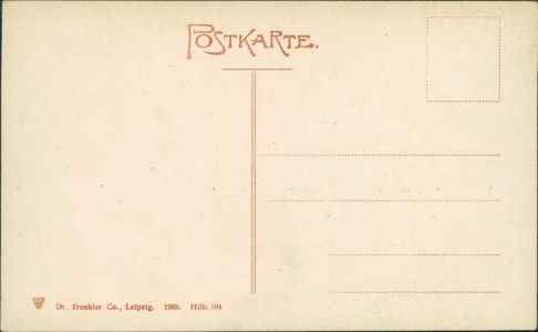 Adressseite der Ansichtskarte Heidelberg-Neuenheim, Brückenstrasse