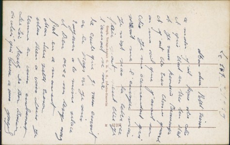 Adressseite der Ansichtskarte Waldfischbach, Hauptstraße m. evangel. Kirche