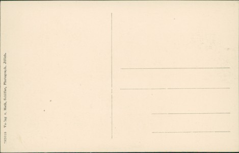 Adressseite der Ansichtskarte Jülich, Marktplatz