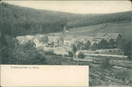 Alte Ansichtskarte Fohlenplacken (Holzminden) im Solling, Gesamtansicht
