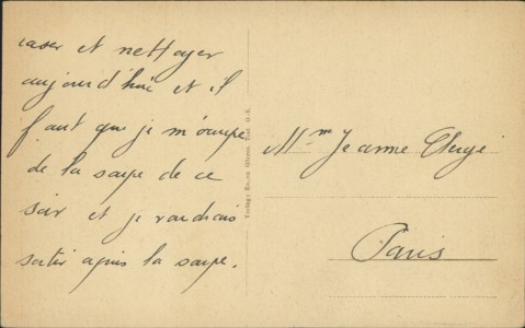 Adressseite der Ansichtskarte Tost, O.-S., Rathaus