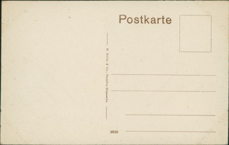 Adressseite der Ansichtskarte Züllichau, Kaiserhalle