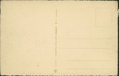 Adressseite der Ansichtskarte Kattowitz / Katowice, Holtzestraße