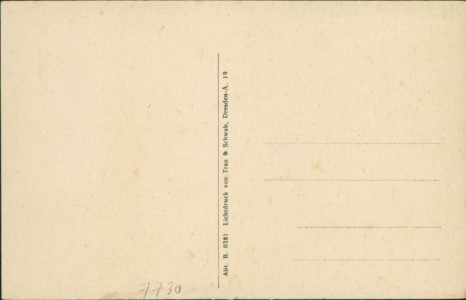 Adressseite der Ansichtskarte Schwenningen, Hotel-Restaurant Rössle