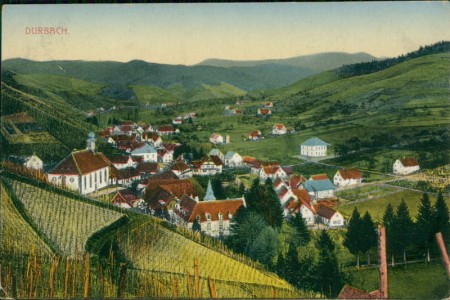 Alte Ansichtskarte Durbach, Gesamtansicht