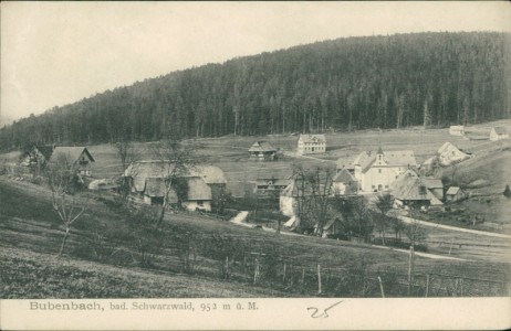 Alte Ansichtskarte Eisenbach (Hochschwarzwald)-Bubenbach, Gesamtansicht