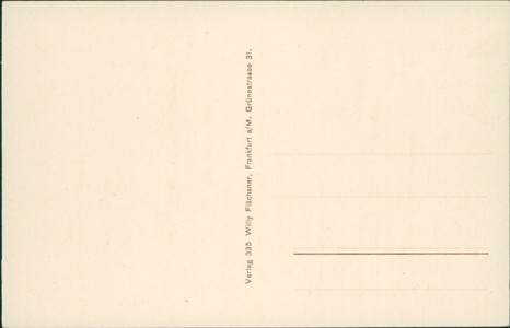 Adressseite der Ansichtskarte Tannheim, Inneres der kath. Pfarrkirche