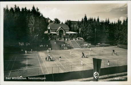 Alte Ansichtskarte Bad Wörishofen, Tennisanlagen, Tennis