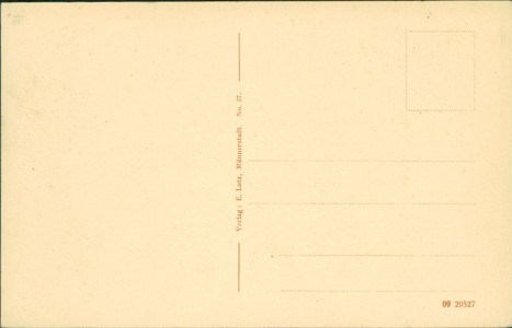 Adressseite der Ansichtskarte Münnerstadt, Untere Hauptstrasse