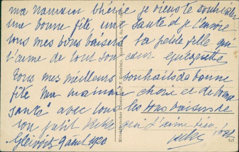 Adressseite der Ansichtskarte Gleiwitz / Gliwice, Wilhelmstraße