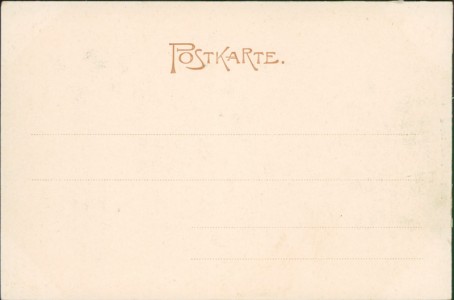 Adressseite der Ansichtskarte Würzburg, Schönbornstrasse