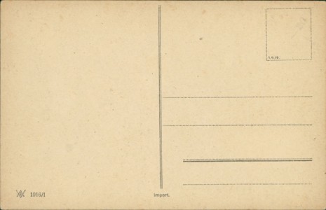 Adressseite der Ansichtskarte Herzliche Weihnachtsgrüsse, Kinder ziehen Schlitten