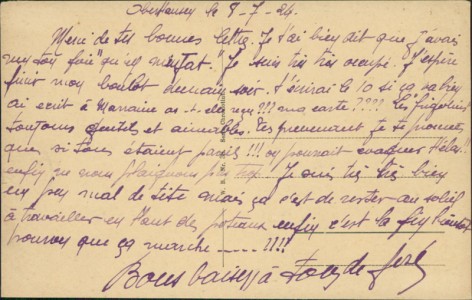 Adressseite der Ansichtskarte Oberhausen, Zeche Concordia