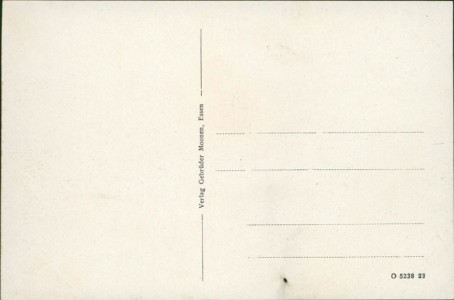 Adressseite der Ansichtskarte Oberhausen, Zeche Concordia