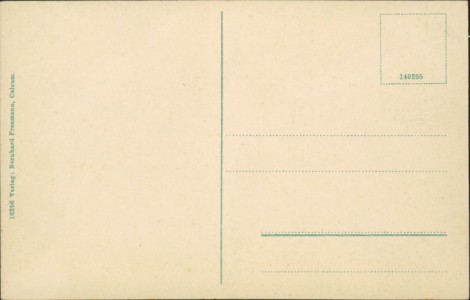 Adressseite der Ansichtskarte Düsseldorf-Kalkum, Schloß, Westfälischer Hof