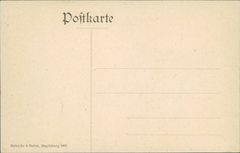 Adressseite der Ansichtskarte Emmerich am Rhein, Martini Kirchgang mit Martini Kirche