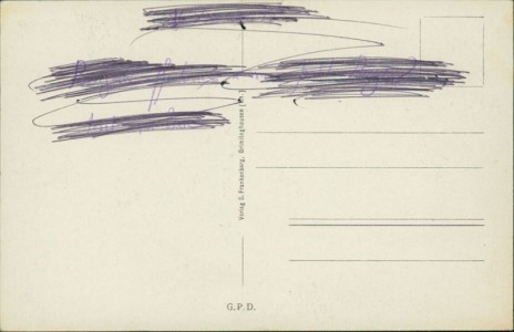 Adressseite der Ansichtskarte Neuss-Grimlinghausen, Römerstraße, Oberstraße