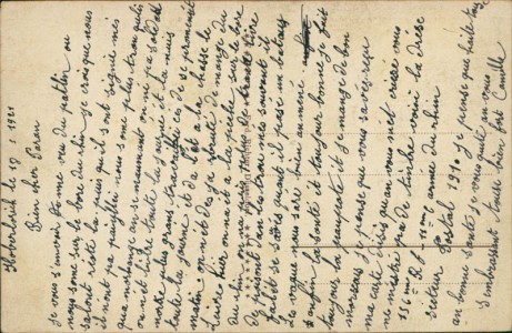 Adressseite der Ansichtskarte Meerbusch, Mönchenwerth, Restauration Peter Hamacher