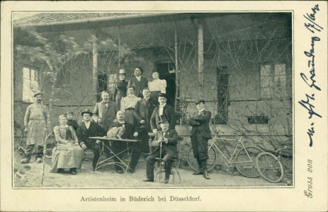 Alte Ansichtskarte Meerbusch-Büderich, Artistenheim