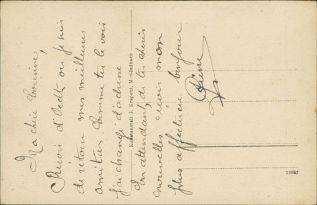 Adressseite der Ansichtskarte Grefrath-Oedt, Partie im Villenviertel