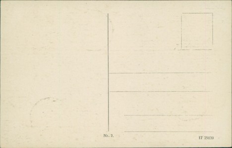 Adressseite der Ansichtskarte Danzig / Gdańsk, Kohlenmarkt mit Stadttheater