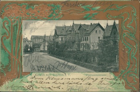 Alte Ansichtskarte Idstein, Wiesbadenerstrasse