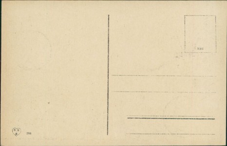 Adressseite der Ansichtskarte Danzig / Gdańsk, Irrgarten