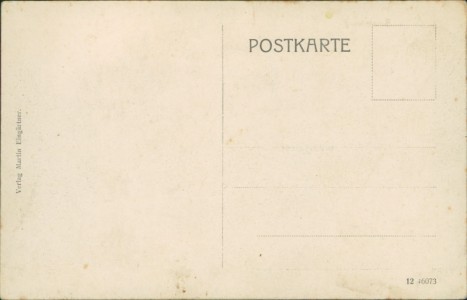 Adressseite der Ansichtskarte Bodenkirchen-Binabiburg, Gesamtansicht, Handlung Martin Eingärtner