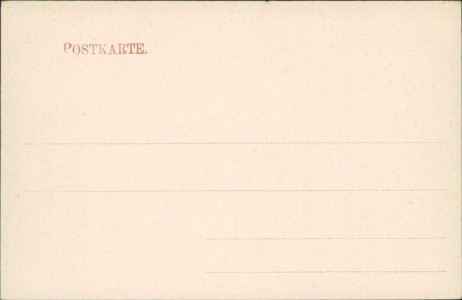 Adressseite der Ansichtskarte Weimar, Bahnhof