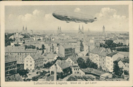 Alte Ansichtskarte Liegnitz / Legnica, Luftschiffhafen Liegnitz