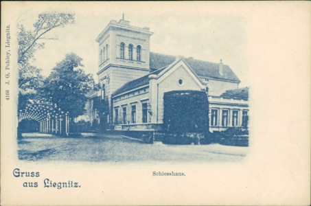 Alte Ansichtskarte Liegnitz / Legnica, Schiesshaus