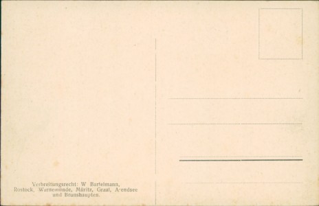 Adressseite der Ansichtskarte Graal-Müritz, Strandweg