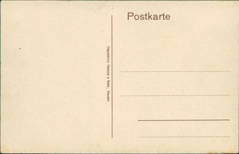 Adressseite der Ansichtskarte Olbernhau, Neue Schule