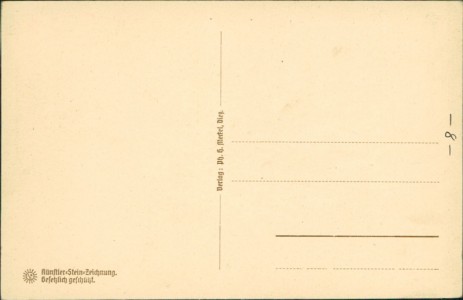 Adressseite der Ansichtskarte Diez a. d. Lahn, Lahnbrücke und Schloß