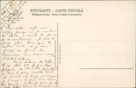 Adressseite der Ansichtskarte Diez a. Lahn, Wilhelmstraße