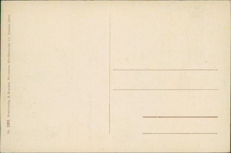 Adressseite der Ansichtskarte Wiesbaden, Hotel Alleesaal, Taunusstrasse 3