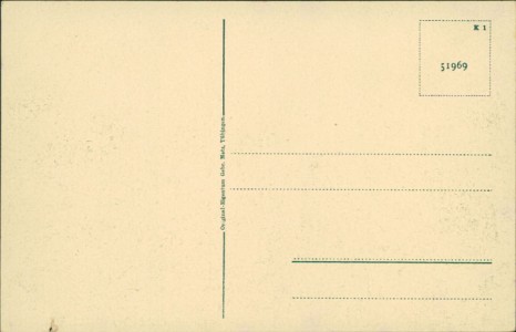 Adressseite der Ansichtskarte Lahr i. B., Villenviertel am Altvater