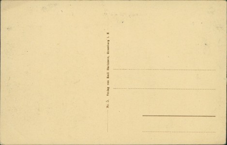 Adressseite der Ansichtskarte Beuron, Donautal